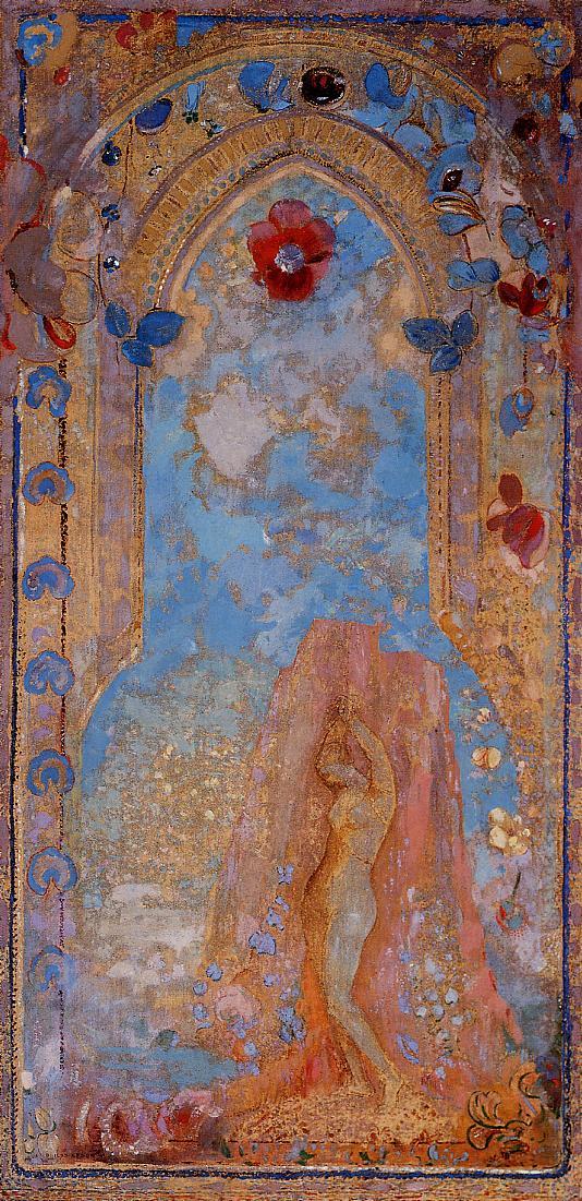(image for) Handmade oil painting Copy paintings of famous artists Odilon Redon's art Andromeda - Click Image to Close